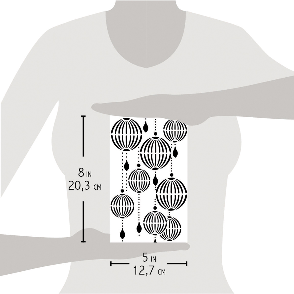 Ciao Bella Papercrafting Lanterns Masking Stencil (MS003)