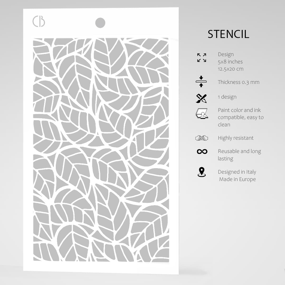 Ciao Bella Papercrafting Leaves Masking Stencil (MS007) Ciao Bella Papercrafting Leaves Masking Stencil (MS007)