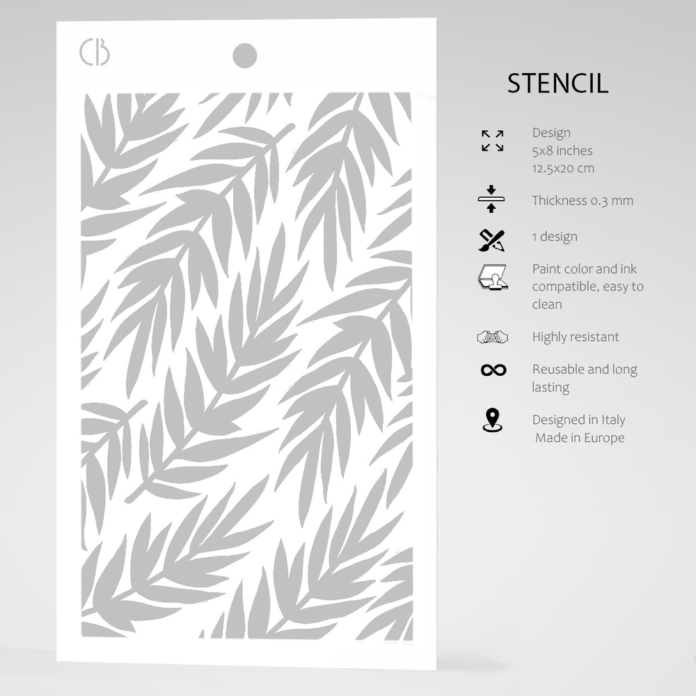 Ciao Bella Papercrafting Fern Masking Stencil (MS012) Ciao Bella Papercrafting Fern Masking Stencil (MS012)