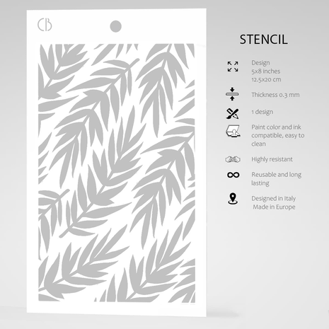 Ciao Bella Papercrafting Fern Masking Stencil (MS012) Ciao Bella Papercrafting Fern Masking Stencil (MS012)