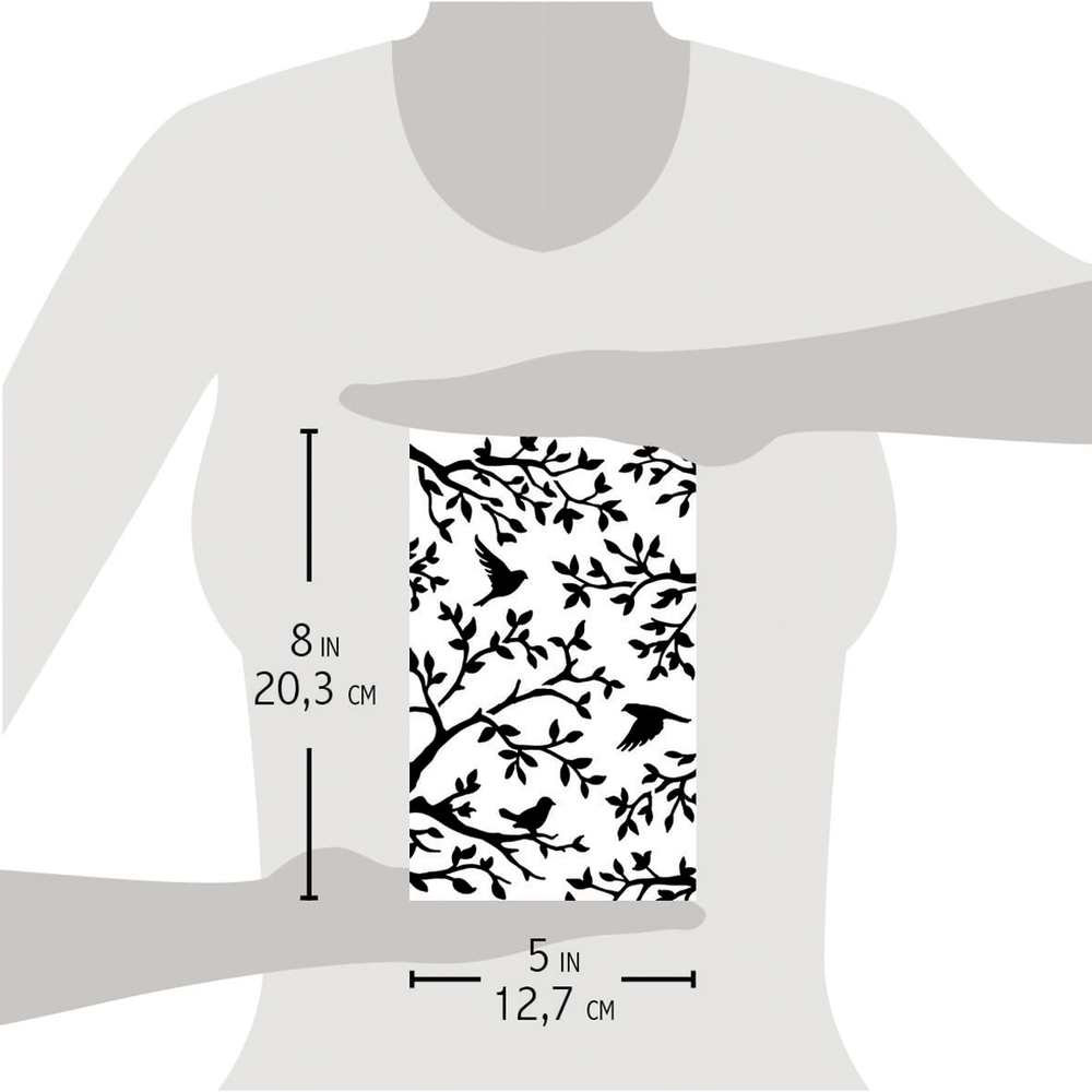 Ciao Bella Papercrafting Three Birds Masking Stencil (MS014) Ciao Bella Papercrafting Three Birds Masking Stencil (MS014)