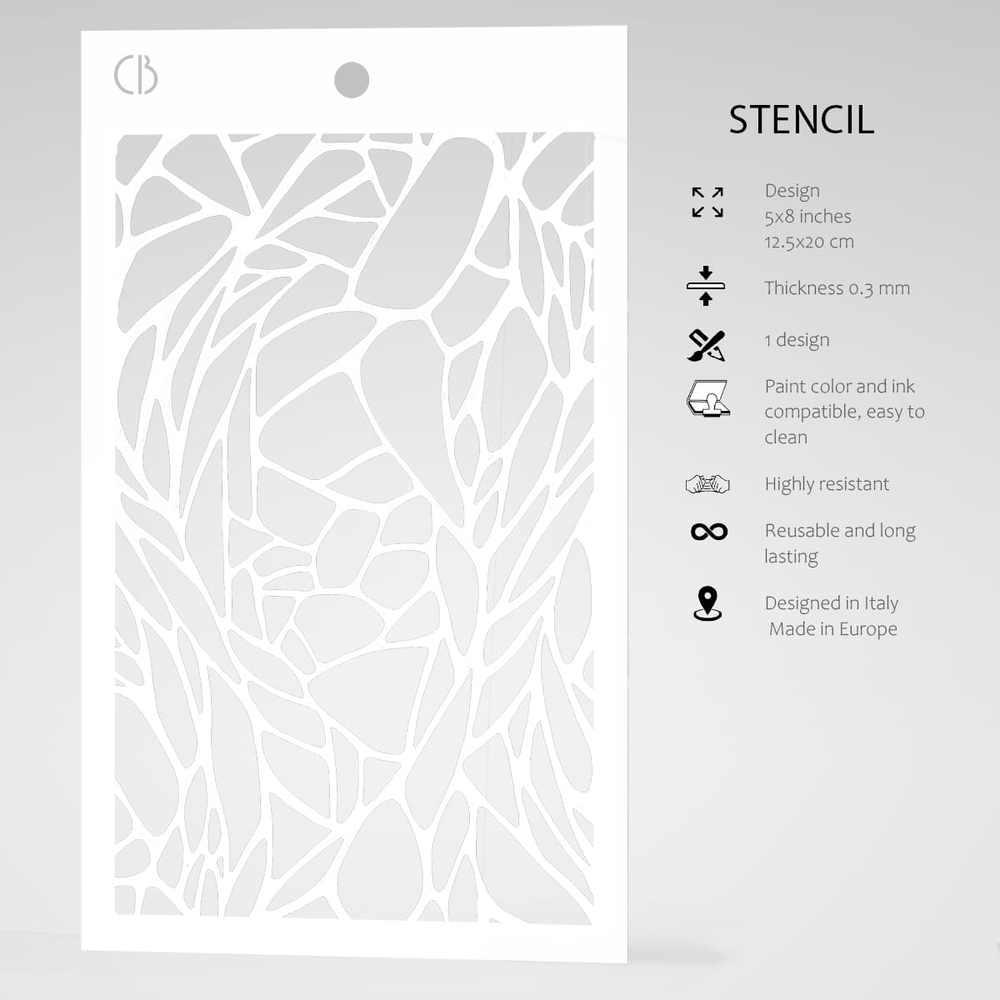 Ciao Bella Papercrafting Tiffany Masking Stencil (MS018) Ciao Bella Papercrafting Tiffany Masking Stencil (MS018)