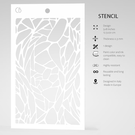 Ciao Bella Papercrafting Tiffany Masking Stencil (MS018) Ciao Bella Papercrafting Tiffany Masking Stencil (MS018)