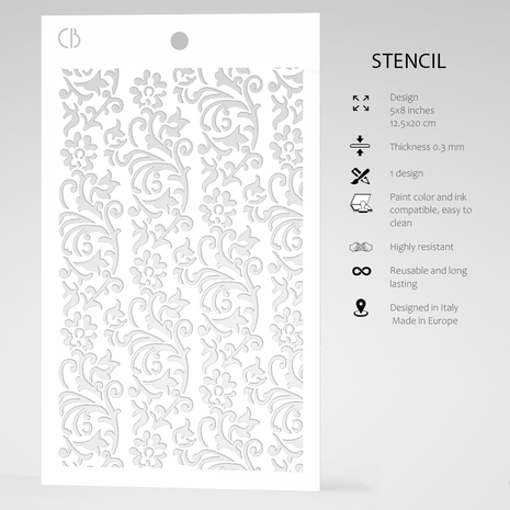 Ciao Bella Papercrafting Pisa Masking Stencil (MS024)