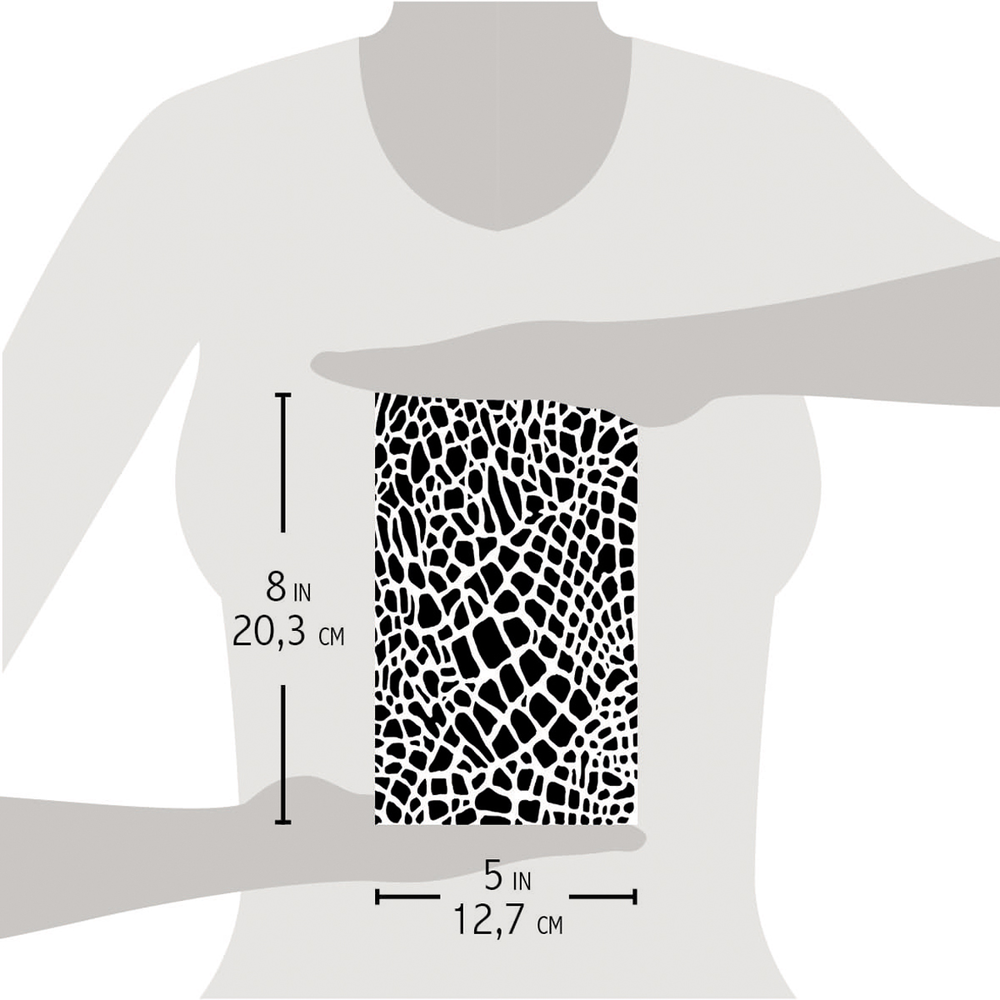 Ciao Bella Papercrafting Crocodile Masking Stencil (MS025) Ciao Bella Papercrafting Crocodile Masking Stencil (MS025)