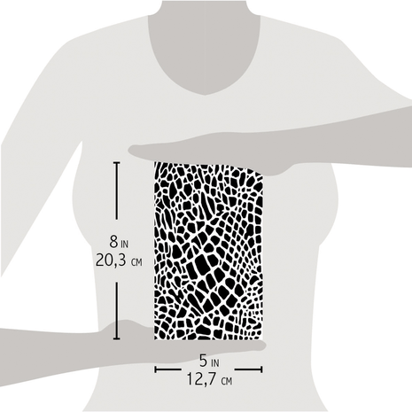 Ciao Bella Papercrafting Crocodile Masking Stencil (MS025) Ciao Bella Papercrafting Crocodile Masking Stencil (MS025)