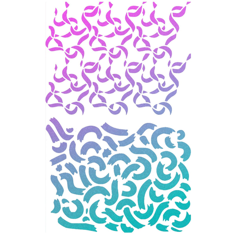 Ciao Bella Papercrafting Ribbons Masking Stencil (MS027) Ciao Bella Papercrafting Ribbons Masking Stencil (MS027)