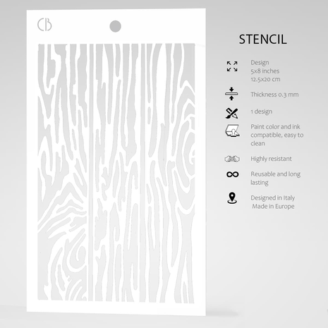 Ciao Bella Papercrafting Parquet Masking Stencil (MS029) Ciao Bella Papercrafting Parquet Masking Stencil (MS029)