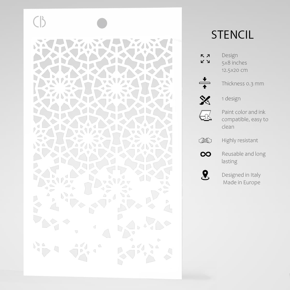 Ciao Bella Papercrafting Twelve Points Masking Stencil (MS032) Ciao Bella Papercrafting Twelve Points Masking Stencil (MS032)