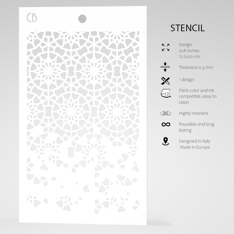 Ciao Bella Papercrafting Twelve Points Masking Stencil (MS032) Ciao Bella Papercrafting Twelve Points Masking Stencil (MS032)