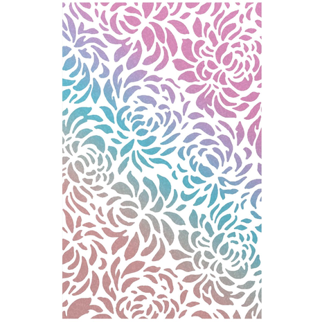 Ciao Bella Papercrafting Floral Masking Stencil (MS033) Ciao Bella Papercrafting Floral Masking Stencil (MS033)
