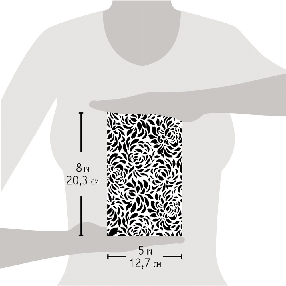 Ciao Bella Papercrafting Floral Masking Stencil (MS033) Ciao Bella Papercrafting Floral Masking Stencil (MS033)