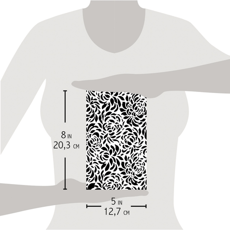 Ciao Bella Papercrafting Floral Masking Stencil (MS033) Ciao Bella Papercrafting Floral Masking Stencil (MS033)