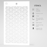 Ciao Bella Papercrafting Assisi Masking Stencil (MS034) Ciao Bella Papercrafting Assisi Masking Stencil (MS034)