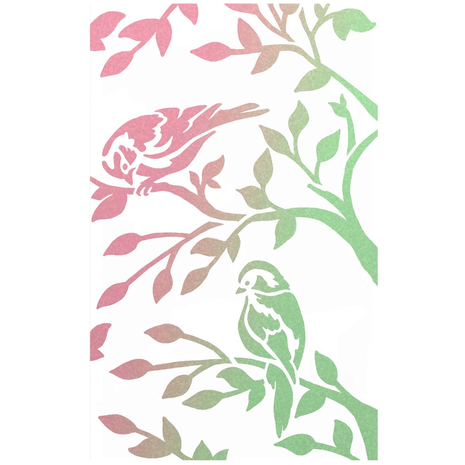Ciao Bella Papercrafting Two Birds Masking Stencil (MS039) Ciao Bella Papercrafting Two Birds Masking Stencil (MS039)