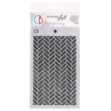 Ciao Bella Papercrafting Fishbone Masking Stencil (MS041)