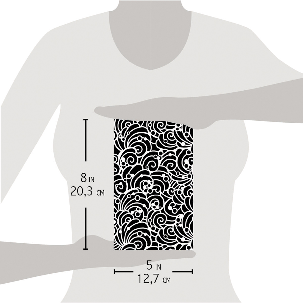 Ciao Bella Papercrafting Shells & Bubbles Masking Stencil (MS044)