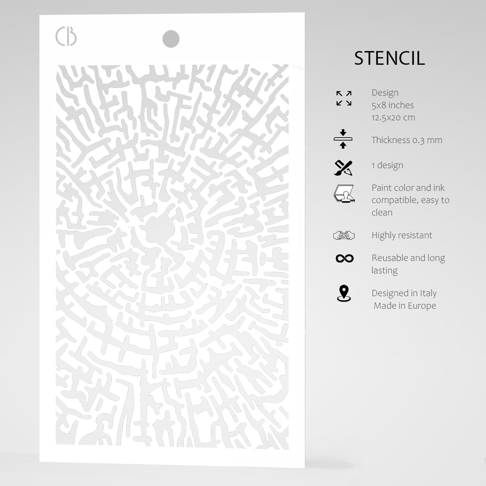 Ciao Bella Papercrafting Cross Section Masking Stencil (MS048) Ciao Bella Papercrafting Cross Section Masking Stencil (MS048)