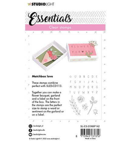 Studio Light Essentials Clear Stamps Matchbox Love (SL-ES-STAMP142) Studio Light Essentials Clear Stamps Matchbox Love (SL-ES-STAMP142)