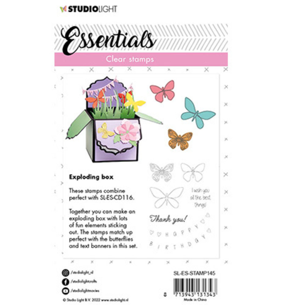 Studio Light Essentials Clear Stamps Exploding Box (SL-ES-STAMP145) Studio Light Essentials Clear Stamps Exploding Box (SL-ES-STAMP145)