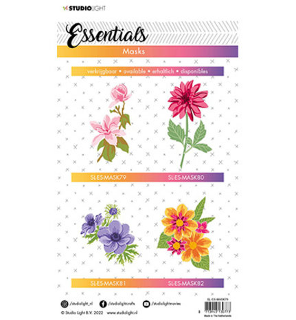 Studio Light Essentials Magnolia A5 Masking Stencil (SL-ES-MASK79) Studio Light Essentials Magnolia A5 Masking Stencil (SL-ES-MASK79)