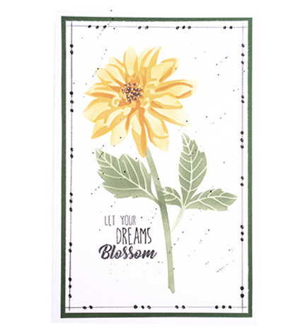 Studio Light Essentials Dahlia A5 Masking Stencil (SL-ES-MASK80) Studio Light Essentials Dahlia A5 Masking Stencil (SL-ES-MASK80)