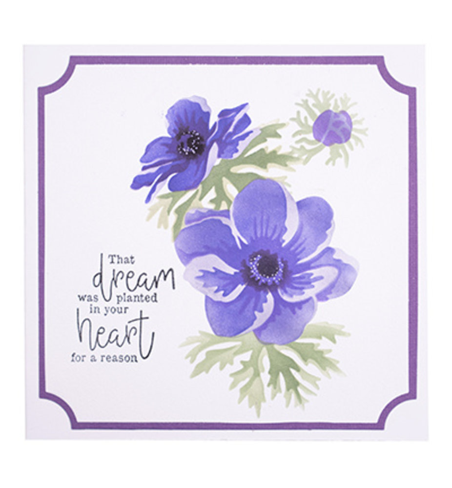 Studio Light Essentials Anemone A5 Masking Stencil (SL-ES-MASK81) Studio Light Essentials Anemone A5 Masking Stencil (SL-ES-MASK81)