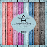 Paper Favourites Cracked Wood Fence 12x12 Inch Paper Pack (PF392)