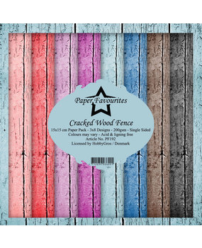 Paper Favourites Cracked Wood Fence 6x6 Inch Paper Pack (PF192)