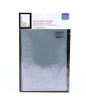Vaessen Creative Embossing Folder Scroll Bloeien (100607-007)* Vaessen Creative Embossing Folder Scroll Bloeien (100607-007)*
