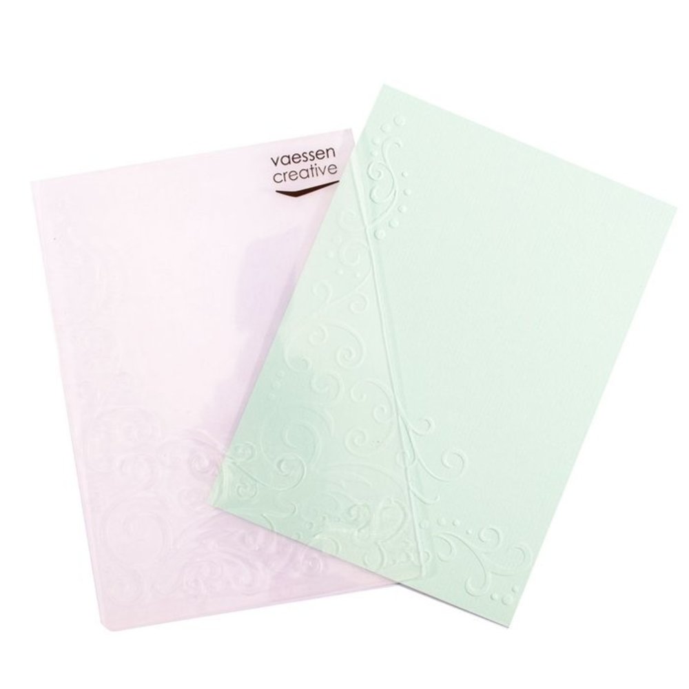 Vaessen Creative Embossing Folder Scroll Bloeien (100607-007) Vaessen Creative Embossing Folder Scroll Bloeien (100607-007)