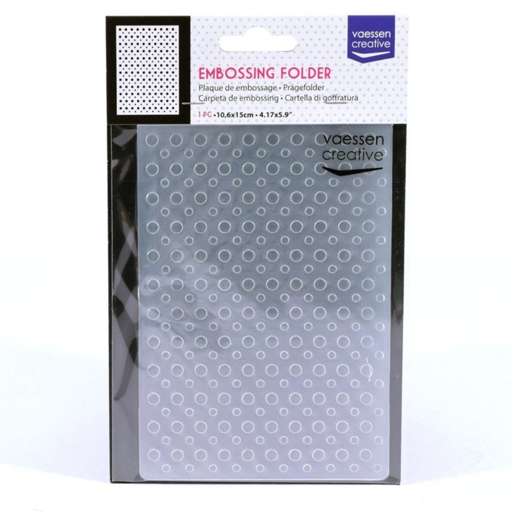 Vaessen Creative Embossing Folder Punt (100608-001) Vaessen Creative Embossing Folder Punt (100608-001)