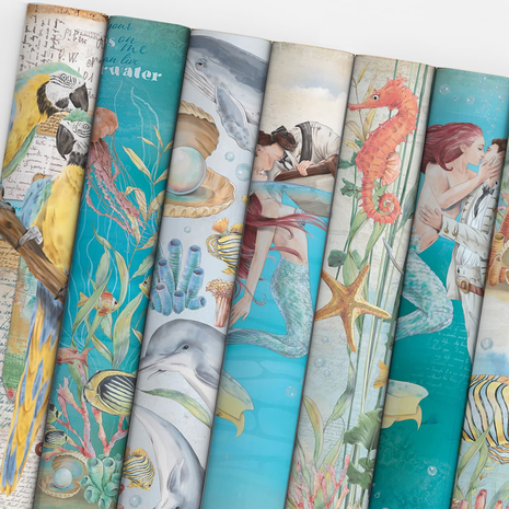 Ciao Bella Papercrafting Underwater Love 12x12 Inch Paper Pad (CBPM050) Ciao Bella Papercrafting Underwater Love 12x12 Inch Paper Pad (CBPM050)