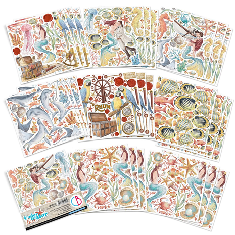 Ciao Bella Papercrafting Underwater Love 6x6 Inch Paper Pad (CBQE050) Ciao Bella Papercrafting Underwater Love 6x6 Inch Paper Pad (CBQE050)