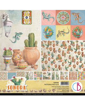 Ciao Bella Papercrafting Sonora 12x12 Inch Patterns Pad (CBT051) Ciao Bella Papercrafting Sonora 12x12 Inch Patterns Pad (CBT051)