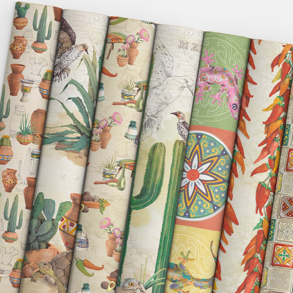 Ciao Bella Papercrafting Sonora 12x12 Inch Patterns Pad (CBT051)