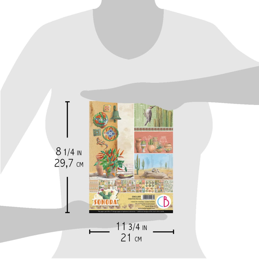 Ciao Bella Papercrafting Sonora A4 Creative Pad (CBCL051) Ciao Bella Papercrafting Sonora A4 Creative Pad (CBCL051)