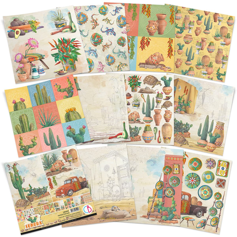 Ciao Bella Papercrafting Sonora 8x8 Inch Paper Pad (CBH051)