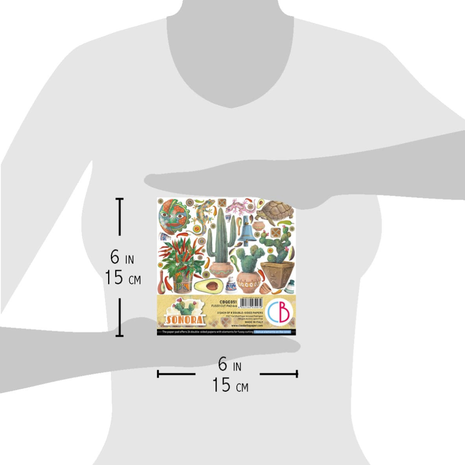 Ciao Bella Papercrafting Sonora 6x6 Inch Paper Pad (CBQE051) Ciao Bella Papercrafting Sonora 6x6 Inch Paper Pad (CBQE051)