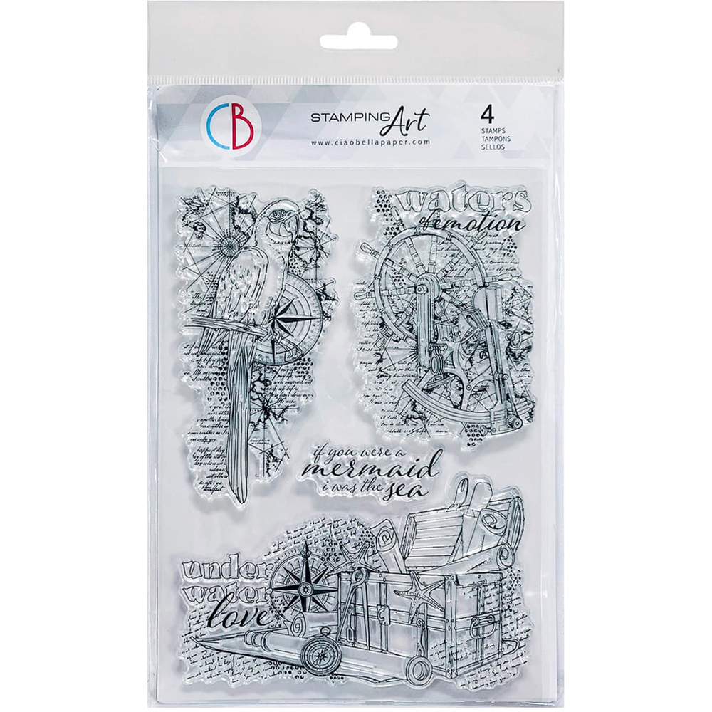 Ciao Bella Papercrafting Underwater Love A5 Clear Stamps (PS8029) Ciao Bella Papercrafting Underwater Love A5 Clear Stamps (PS8029)