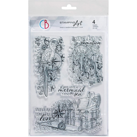 Ciao Bella Papercrafting Underwater Love A5 Clear Stamps (PS8029) Ciao Bella Papercrafting Underwater Love A5 Clear Stamps (PS8029)