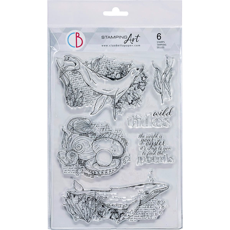 Ciao Bella Papercrafting Wild Tides A5 Clear Stamps (PS8031) Ciao Bella Papercrafting Wild Tides A5 Clear Stamps (PS8031)
