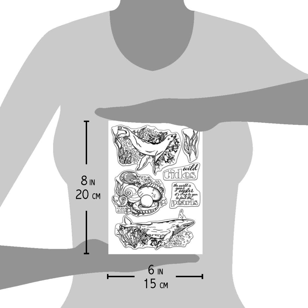 Ciao Bella Papercrafting Wild Tides A5 Clear Stamps (PS8031) Ciao Bella Papercrafting Wild Tides A5 Clear Stamps (PS8031)