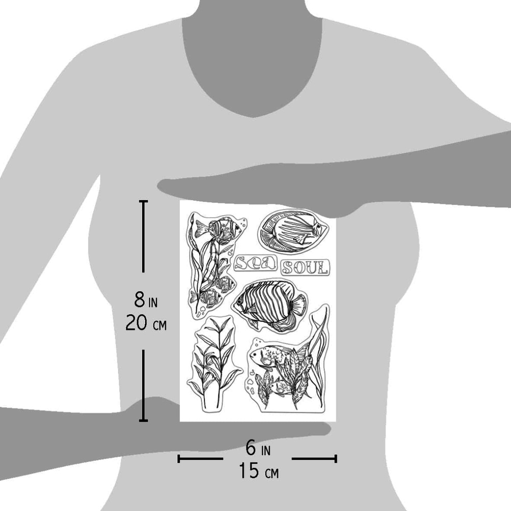 Ciao Bella Papercrafting Soul of the Seas A5 Clear Stamps (PS8032)