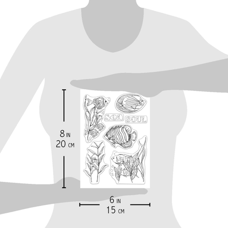 Ciao Bella Papercrafting Soul of the Seas A5 Clear Stamps (PS8032)