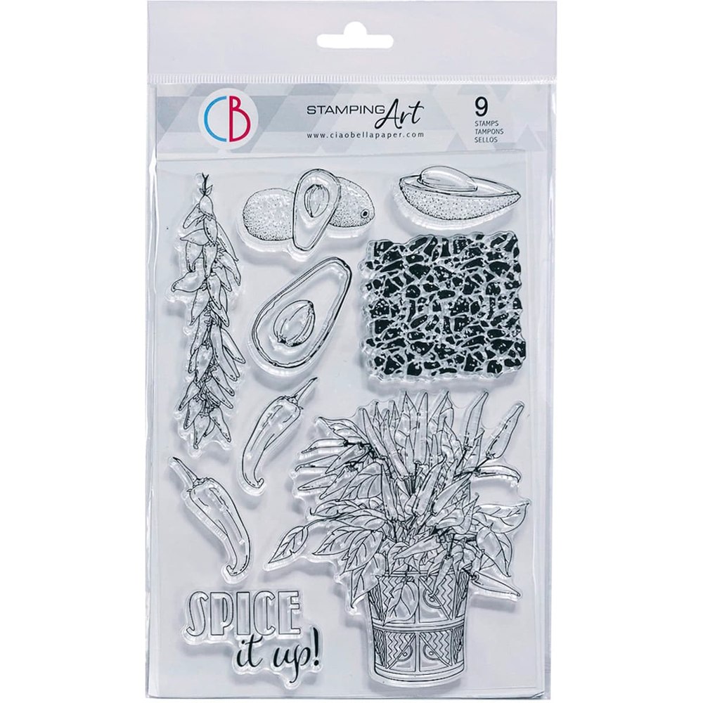 Ciao Bella Papercrafting Spice it Up! A5 Clear Stamps (PS8035) Ciao Bella Papercrafting Spice it Up! A5 Clear Stamps (PS8035)