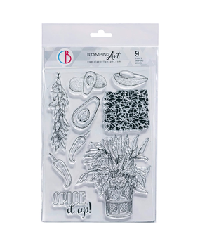 Ciao Bella Papercrafting Spice it Up! A5 Clear Stamps (PS8035) Ciao Bella Papercrafting Spice it Up! A5 Clear Stamps (PS8035)
