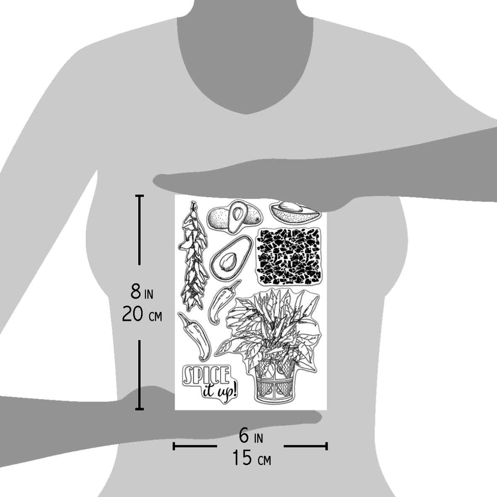 Ciao Bella Papercrafting Spice it Up! A5 Clear Stamps (PS8035) Ciao Bella Papercrafting Spice it Up! A5 Clear Stamps (PS8035)