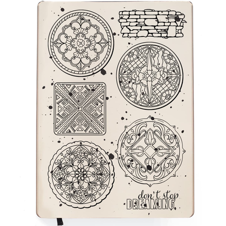 Ciao Bella Papercrafting Talaveras A5 Clear Stamps (PS8037)