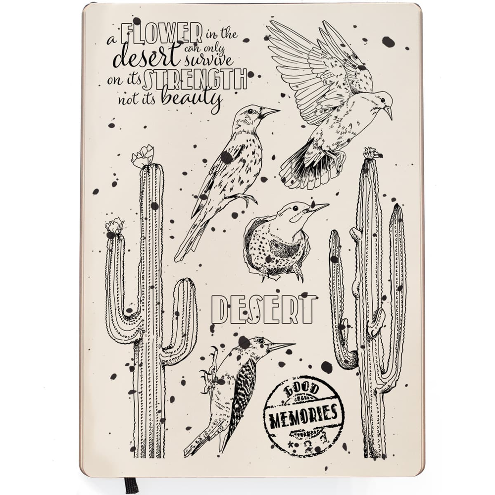 Ciao Bella Papercrafting Saguaros A5 Clear Stamps (PS8039)